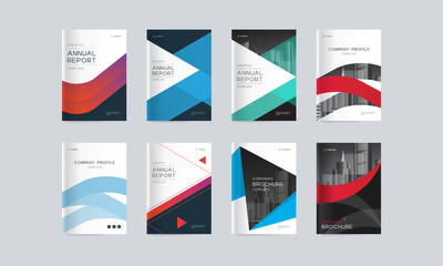 Aufkleber - Abstract cover design background template for company profile, annual report, brochures, flyers, presentations, magazine, and book