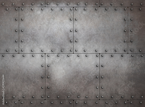 Fotografía Rustic steampunk metal background 3d illustration