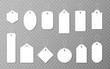 © iiierlok_xolms - Set of sale tags and labels, template shopping labels. Blank, discount and price tags on paper. Special offer. Vintage. Vector illustration.