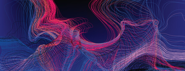 tangled lines vector background