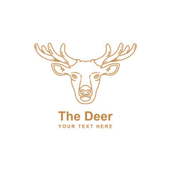 Wall Mural - deer mono line design