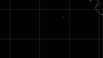 Wall Mural - 2019 hurricane kiko time lapse satellite imagery. floater band 06 this work was created using data p