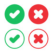 © stas111 - Set of check and cross icon in green and red color