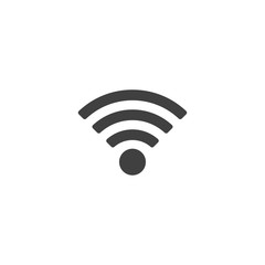 Poster - Wifi icon in black color on a white background