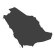© stas111 - Saudi Arabia map in black color on a white background