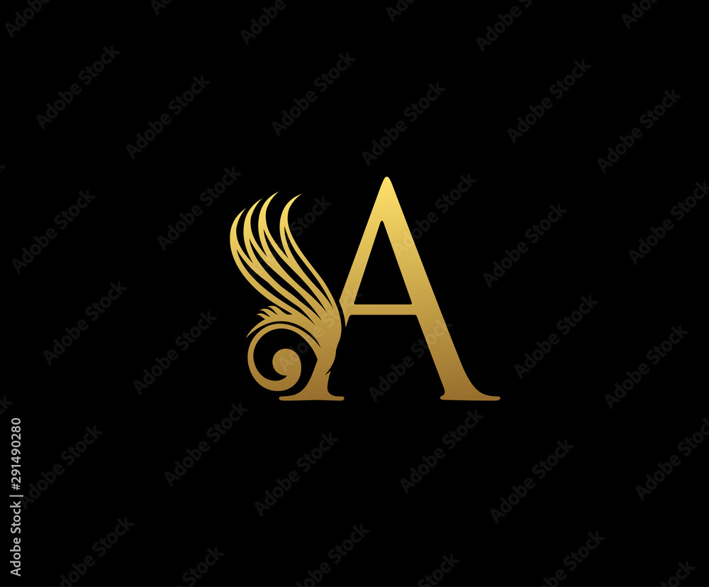 gold letter images