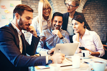 Wall Mural - Business People Having Meeting