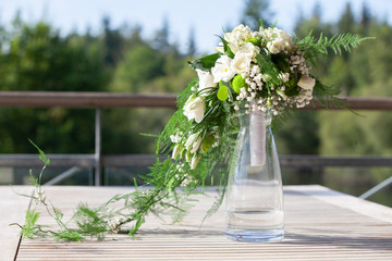 Wall Mural - bouquet fleurs de mariage