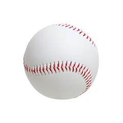 Wall Mural - Baseball ball isolated on white