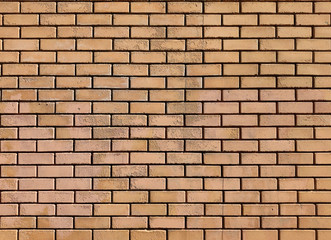 Wall Mural - Brown color brick wall texture, background