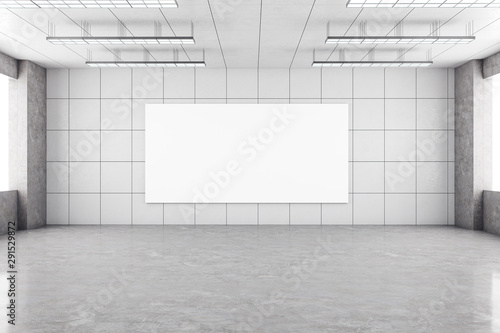 White gallery interior