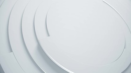Wall Mural - trendy 3d geometric background with circles and rotating sectors. abstract modern video texture in c