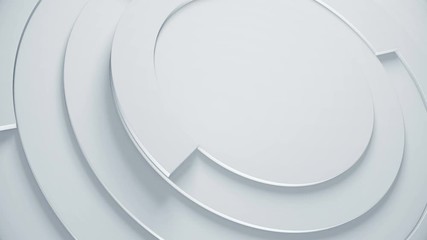 Wall Mural - modern 3d render abstract background. futuristic radial texture with animated parts for technology n
