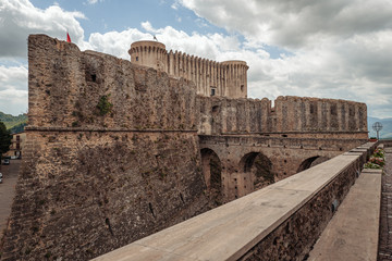 Wall Mural - Panoramic view of the castle in Santa Severina town, Calabria, Italy