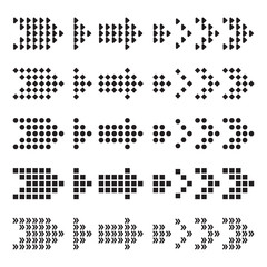 Aufkleber - Set of black arrows on a white background