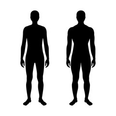 vector man silhouette