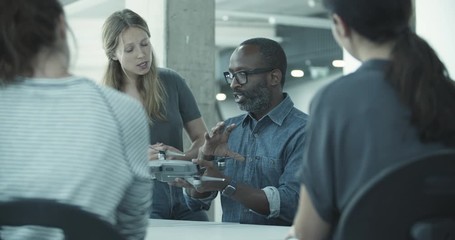 Team working on drone development