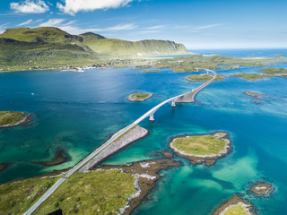 Wall Mural - Beautiful landscape in Lofoten Islands, Norway 