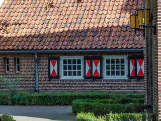 Wall Mural - Losser in den Niederlanden mit dem Fluss Dinkel