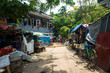 shanty town at yangon, myanmar