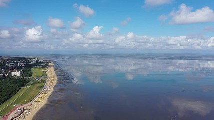 Canvas Print - Cuxhaven en Allemagne et embouchure de l'Elbe