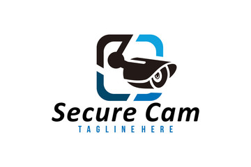 secure cam logo icon vector isolated