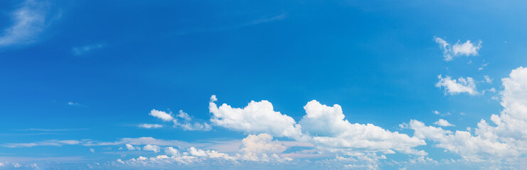 Wall Mural - panoramic fluffy cloud in the blue sky