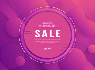 Wall Mural - Modern abstract gradient background in liquid and fluid style. Trend design of the world. 3D illustration template for web banner, business presentation, discount, advertisement.