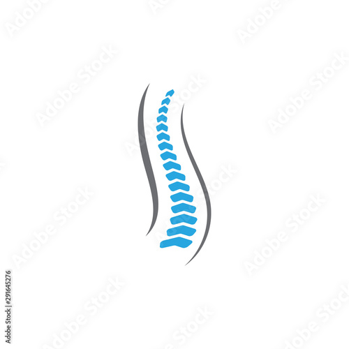 Cuadros en Lienzo Spine diagnostics symbol logo template vector illustration