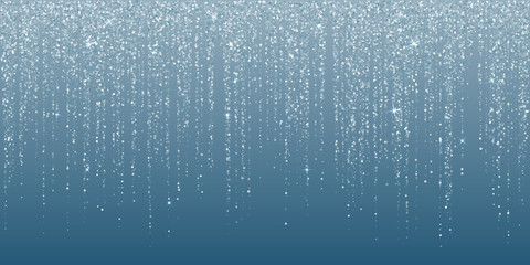 Wall Mural - falling in lines silver glitter confetti garlands dots rain.