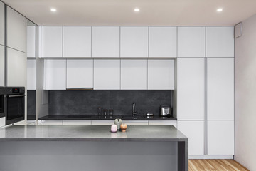 Sticker - Modern and new kitchen with built in appliance