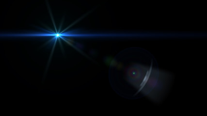 Canvas Print - abstract lights optical lens flares.