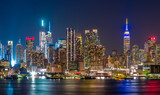 Fototapeta Miasta - New York City Manhattan midtown buildings skyline