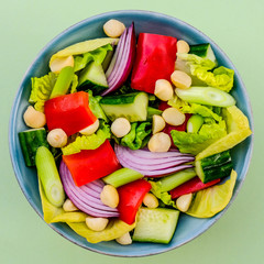 Sticker - Healthy Vegetarian or Vegan Macadamia Nut Salad