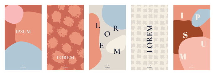 Poster - abstract modern stories templates