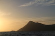 przylądek horn widziany z morza o zachodzie słońca
