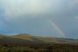 Fototapeta Tęcza - Wicklow after the rain with rainbow sight