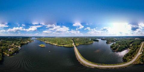 Wall Mural - Above Hyco Lake