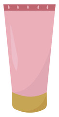 Sticker - Pink tube, illustration, vector on white background.