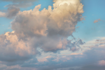 Wall Mural - blue sky with clouds