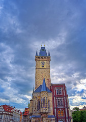 Wall Mural - The Old Town Hall in Prague, the capital of the Czech Republic, is located in Old Town Square.