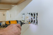 © ungvar - Work on installing electrical outlets.