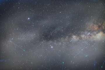 Canvas Print - night sky with stars