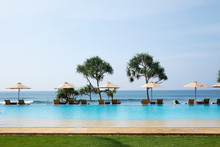 Close-up Of The Pool On The Beach, Travel In Sri Lanka