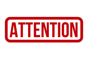 Attention Rubber Stamp. Attention Stamp Seal – Vector