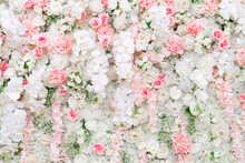 Beautiful Flowers Background For Wedding Scene.