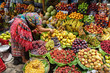 Fruit stall on the local market, Antigua Guatemala, Guatemala