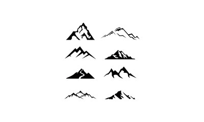 logo set mountain vector