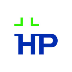 Wall Mural - letter h and p logo. cross symbol. icon vector eps 10.