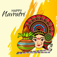 Canvas Print - Happyn Navratri